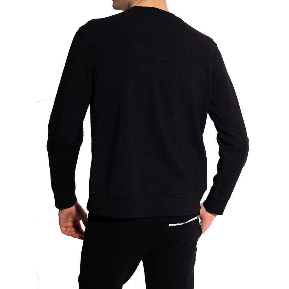 Black Cotton Sweatshirt