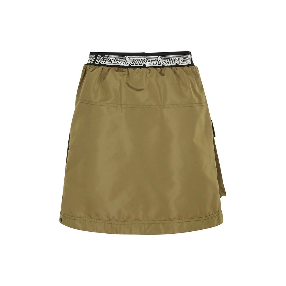 Bicolor Polyester Mini Skirt