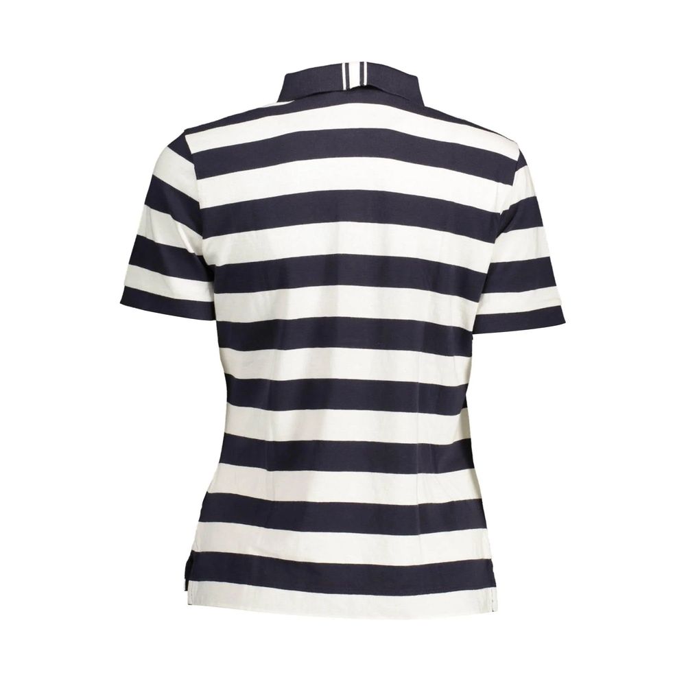 Blue Cotton Polo Shirt