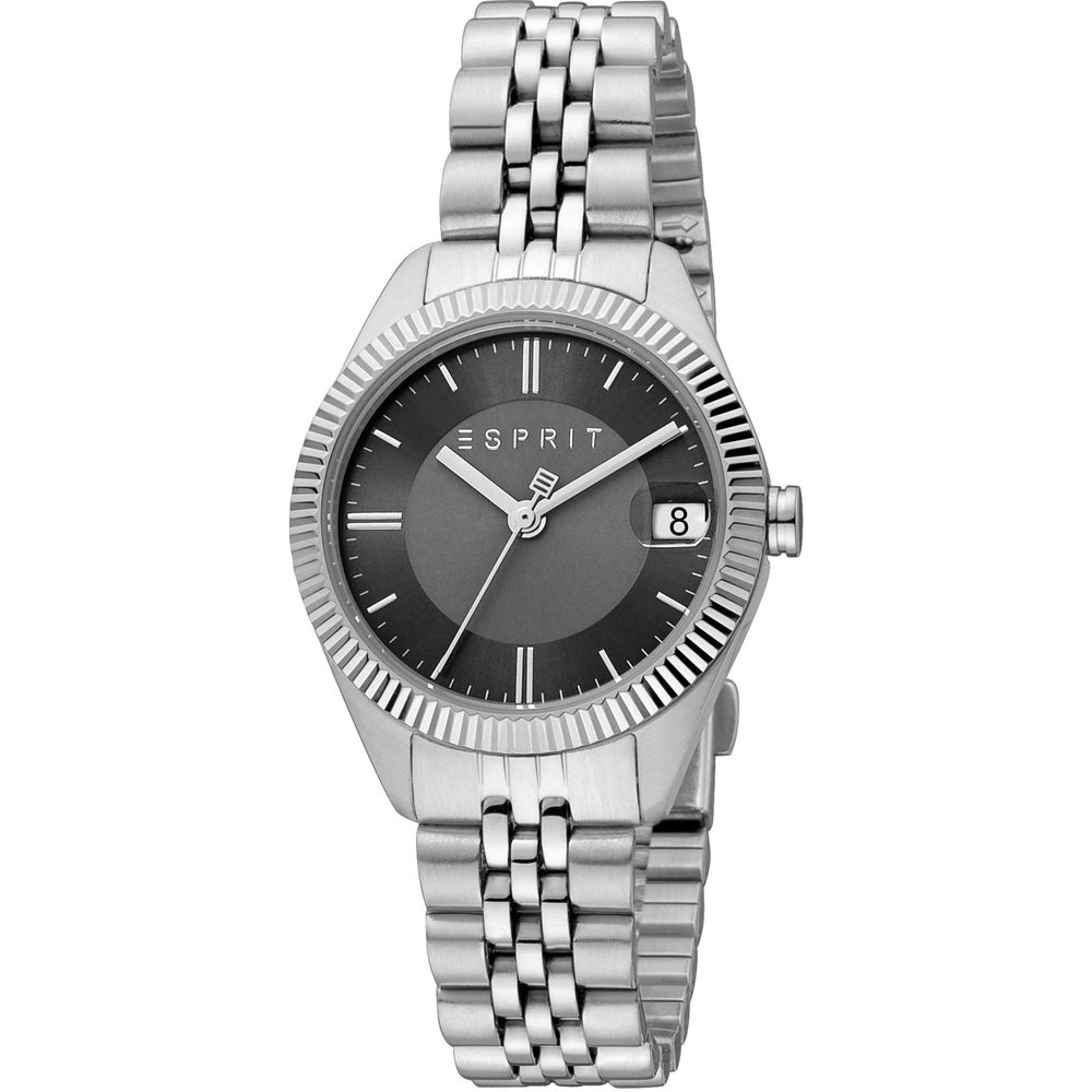 Gray Stainless Steel Dress Watch