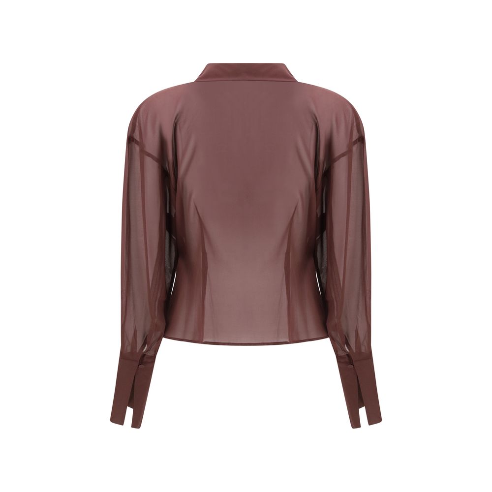 Purple Silk Blouse