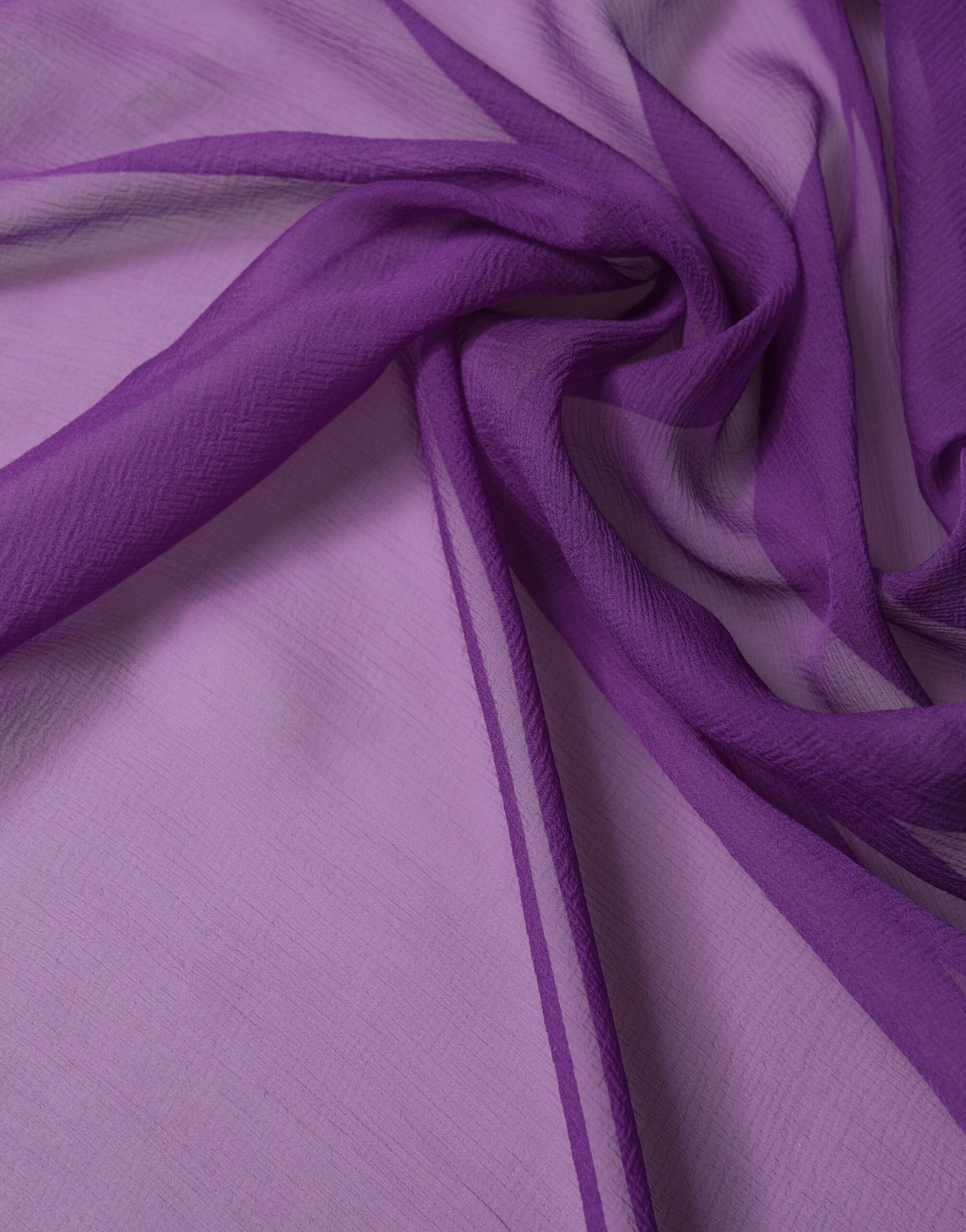 Purple Silk Neck Wrap Shawl Foulard 134cm x 131cm Scarf