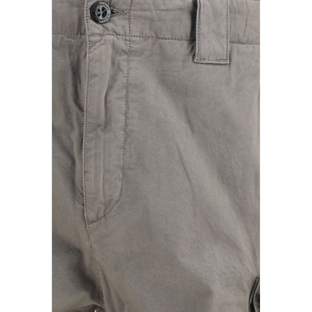 Gray Cotton Bermuda Shorts