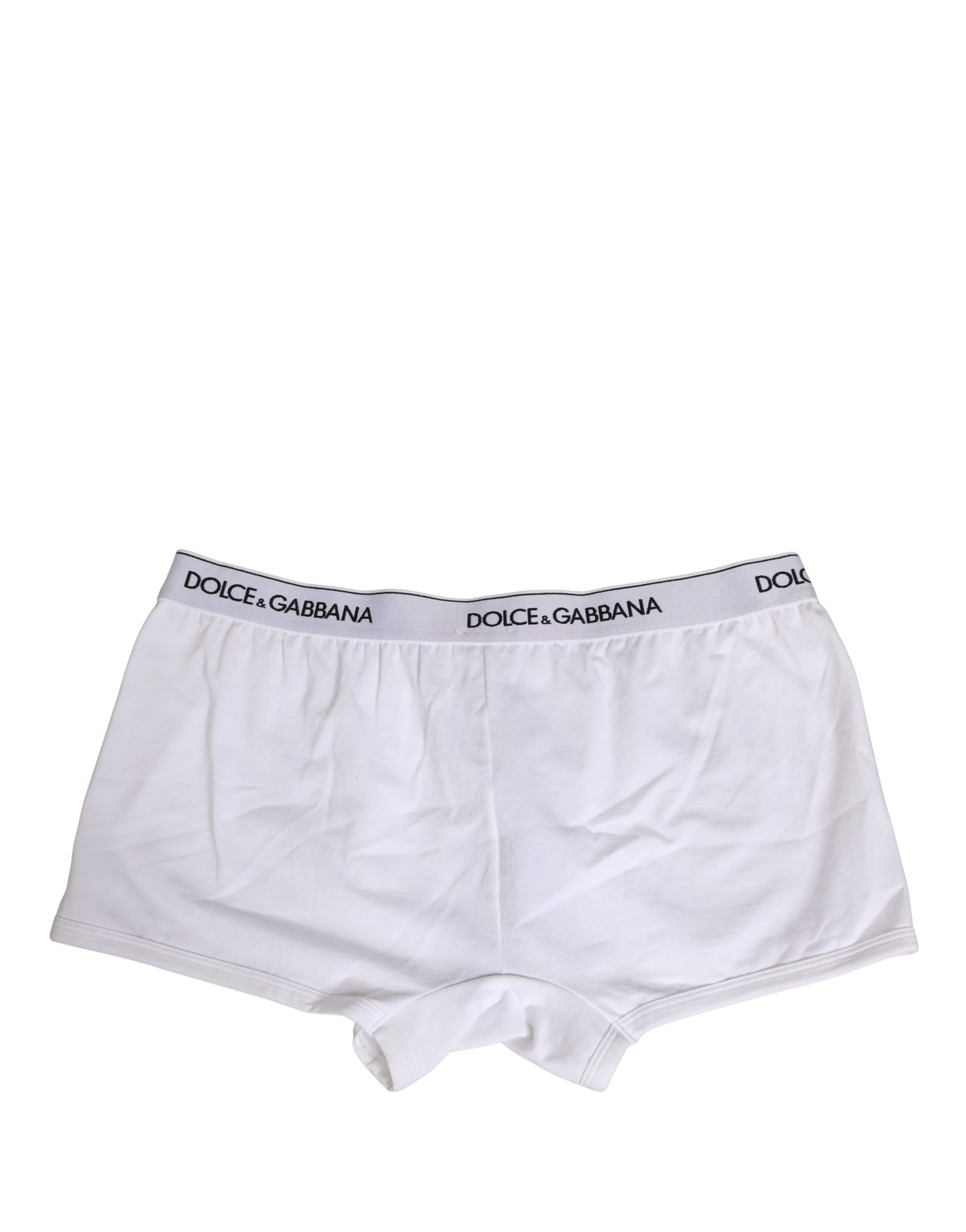 White Cotton Logo Waistband Regular Boxer Underwear