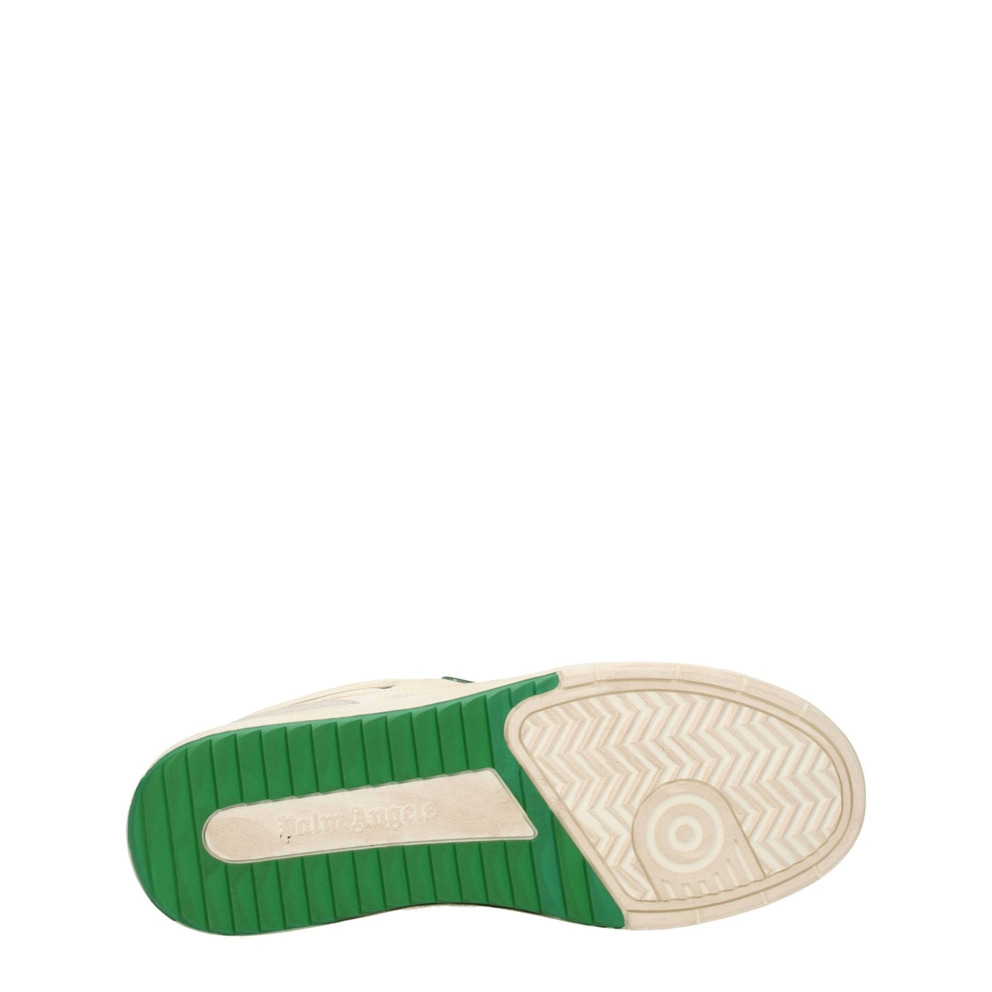 Beige Leather Low Top Sneakers