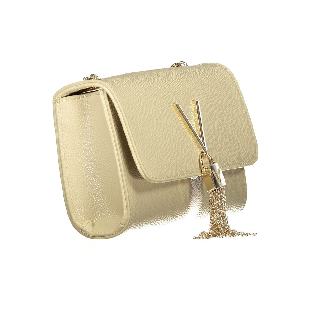 Beige Polyurethane Women's Bag