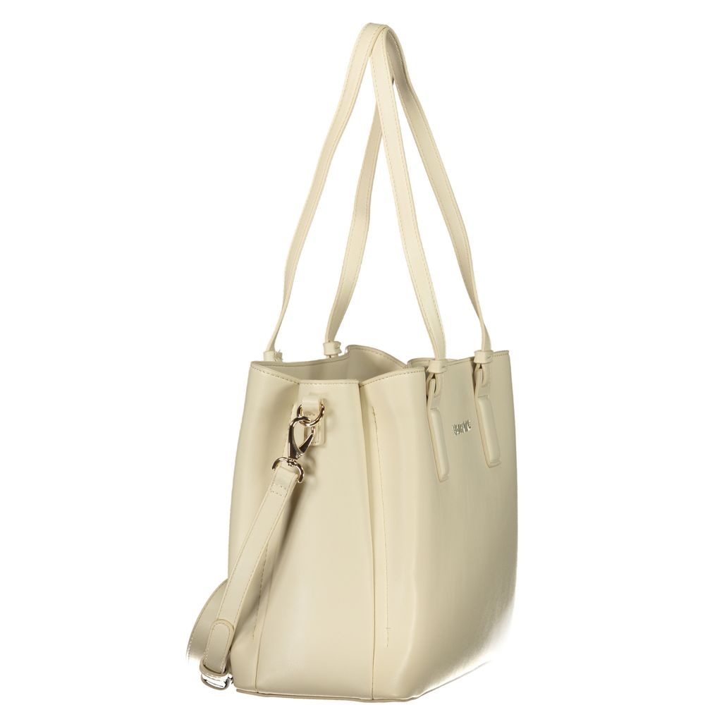 Beige Polyethylene Handbag