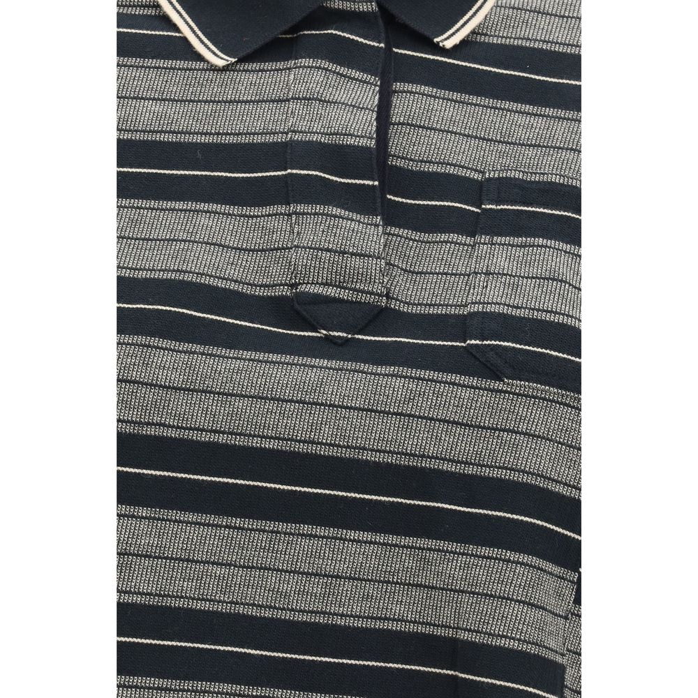 Black Cotton Polo Shirt
