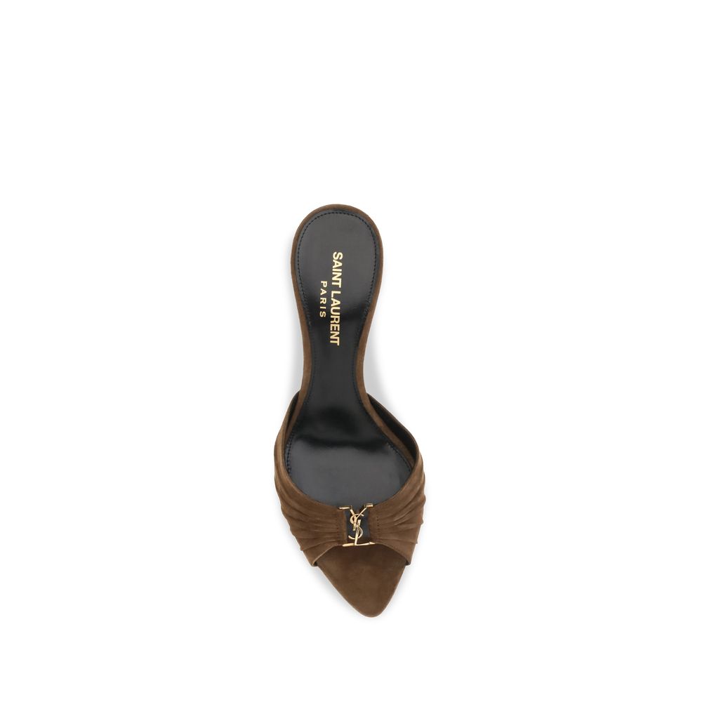 Brown Calf Leather Bos Taurus Platform Sandals