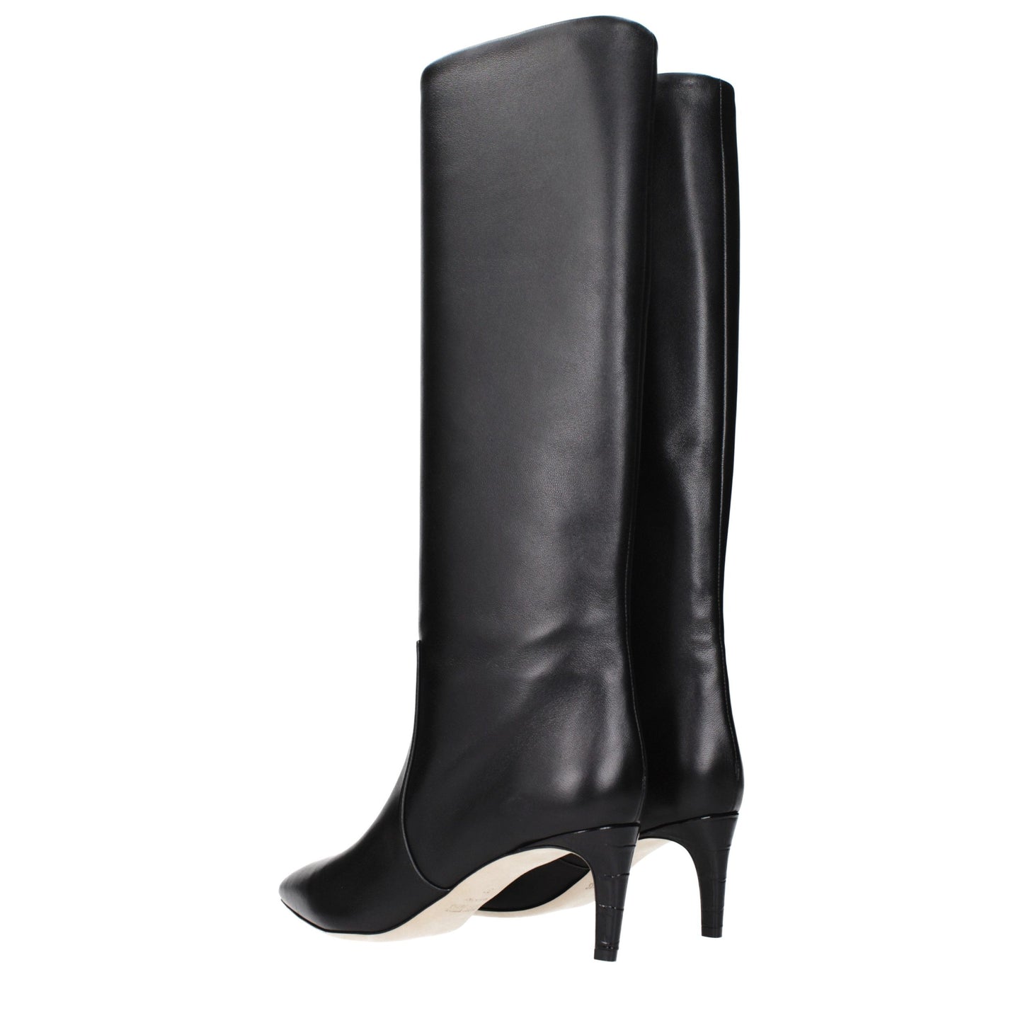 Black Leather Ankle Boots