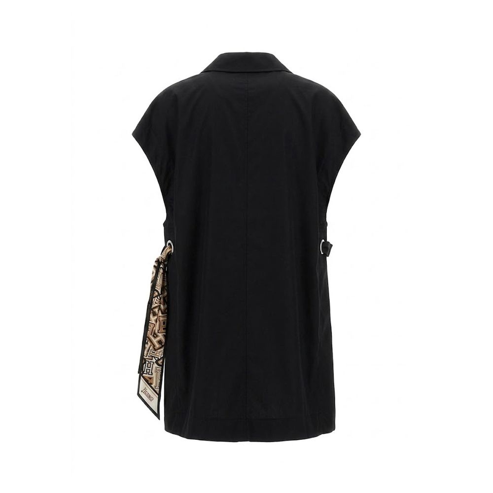 Black Cotton Casual Dress
