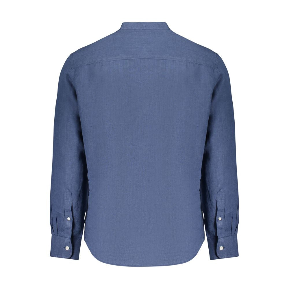 Blue Linen Mens Shirt