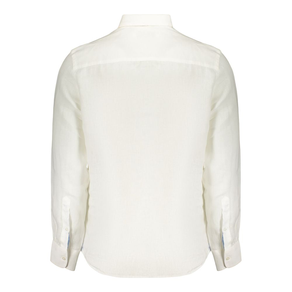 White Linen Men's Shirt