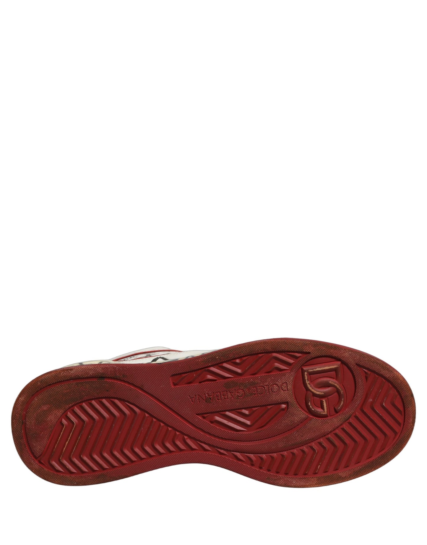 White Red New Roma Graffiti Sneakers Shoes