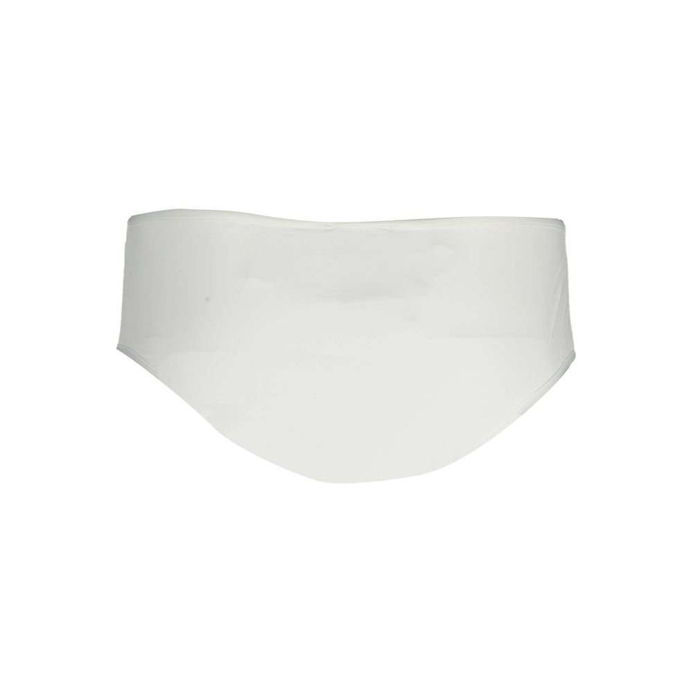 White Polyamide Women Swim Brief
