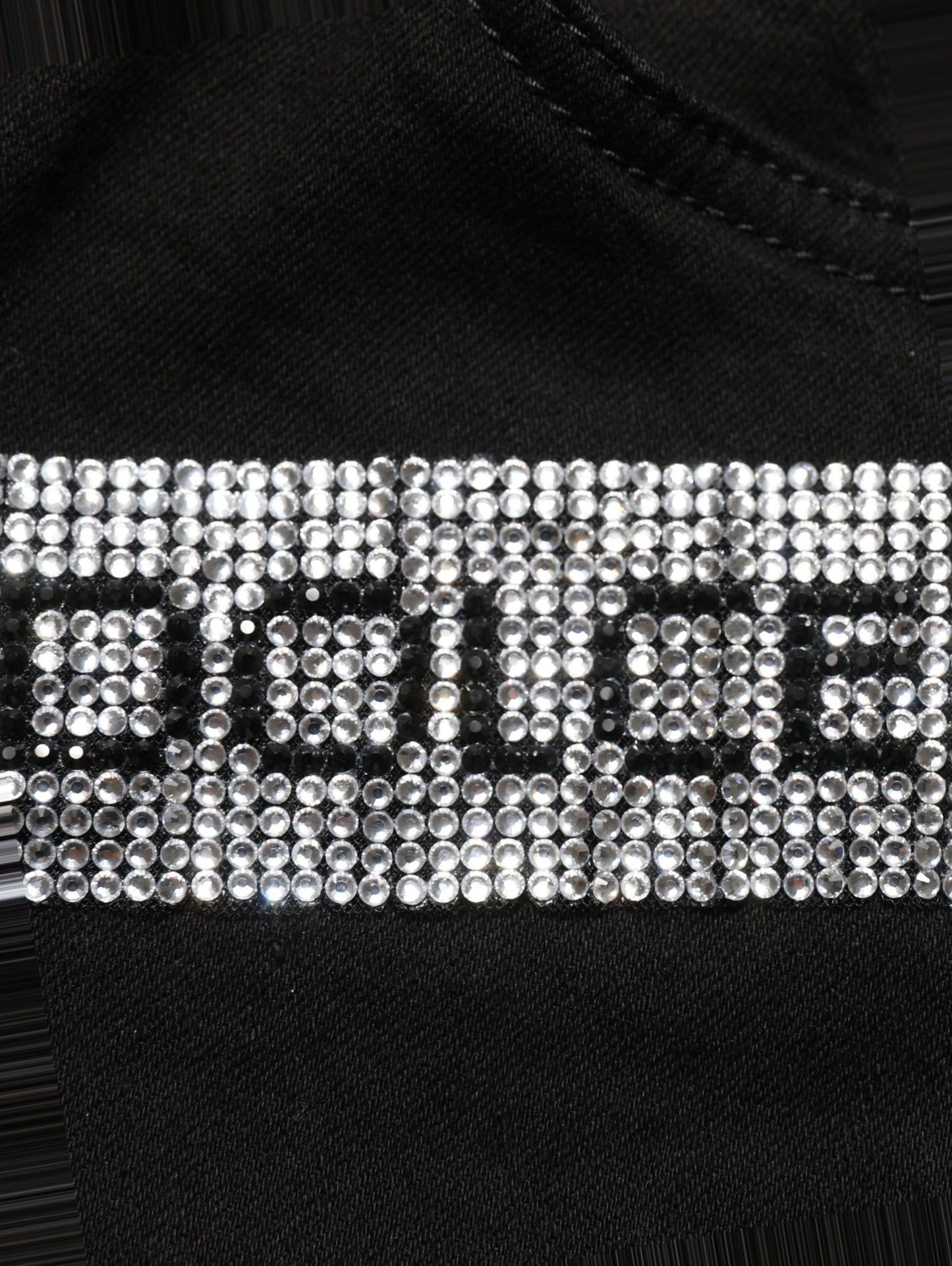 Black Grace Rhinestone HighWaist Denim Jeans