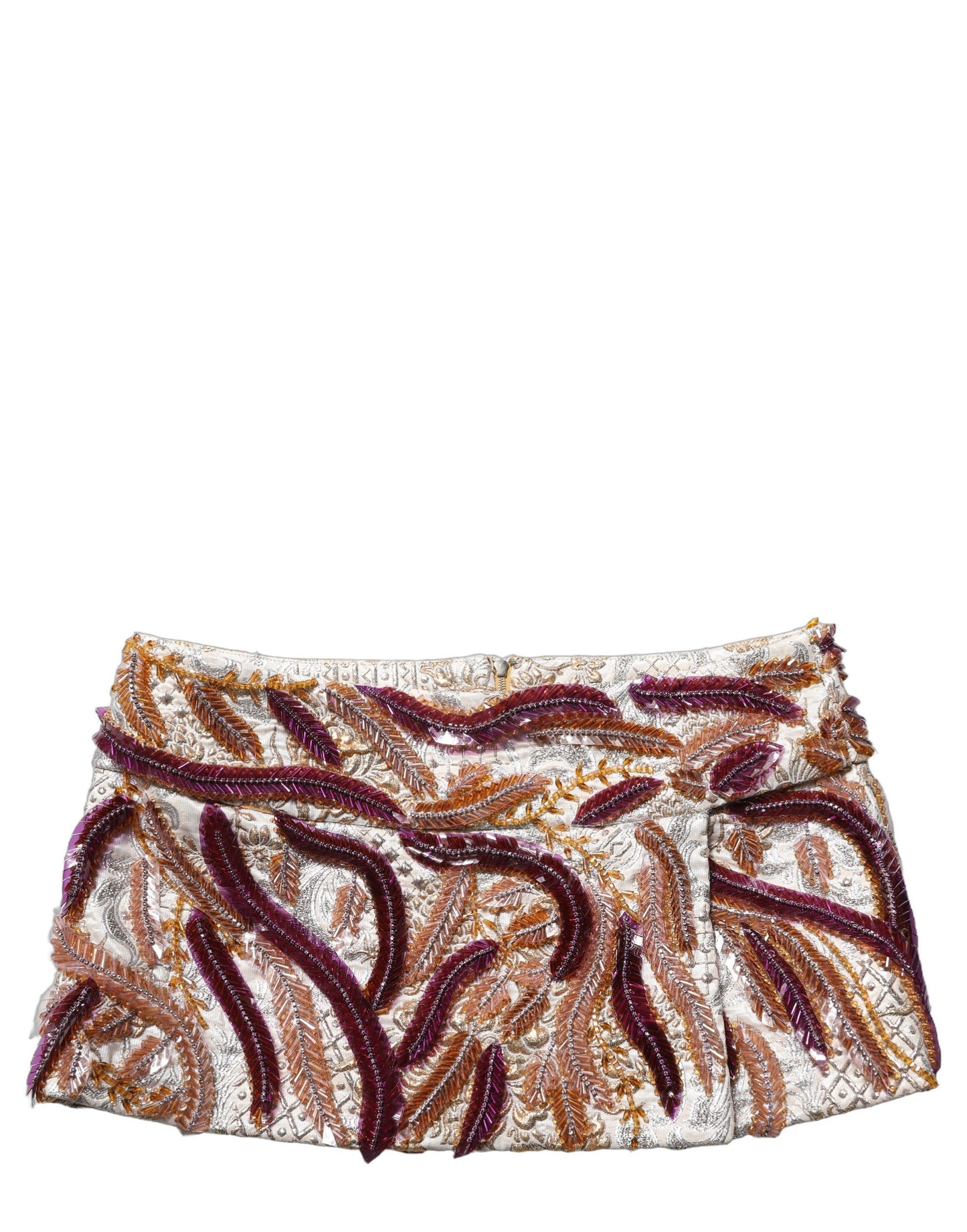 Multicolor Sequin MidWaist A-line Mini Skirt