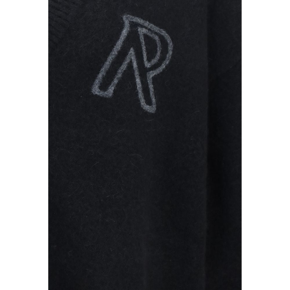 Black Alpaca Vicugna Pacos Cardigan