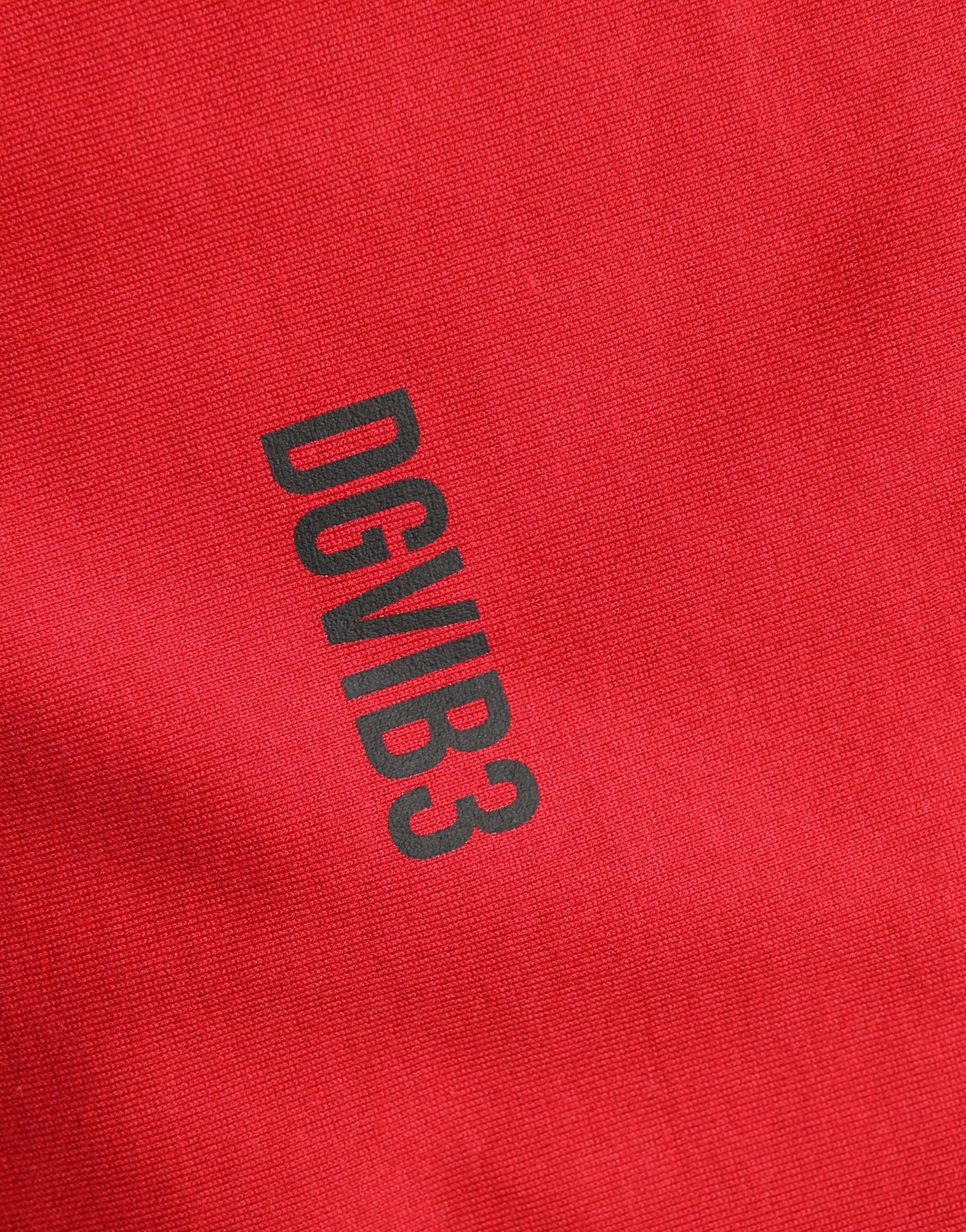 Red Cotton Graphic Print Crew Neck T-shirt