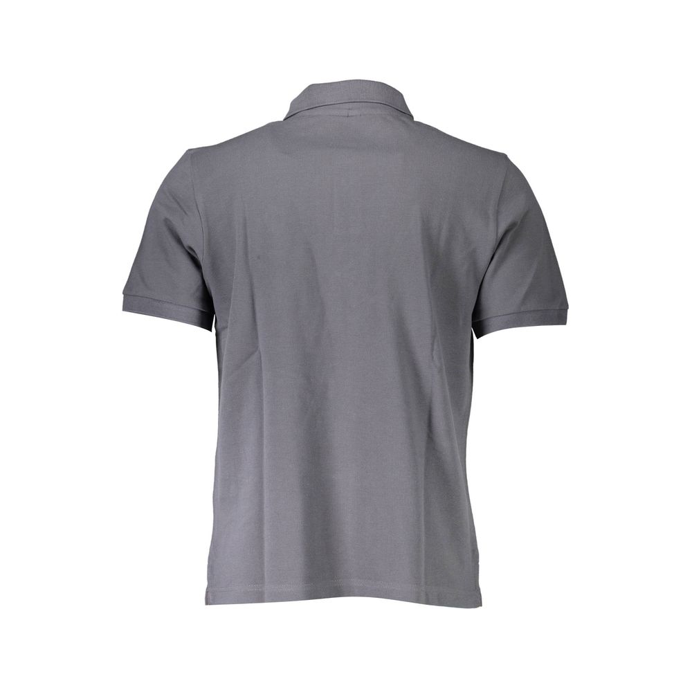 Gray Cotton Men's Polo Shirt