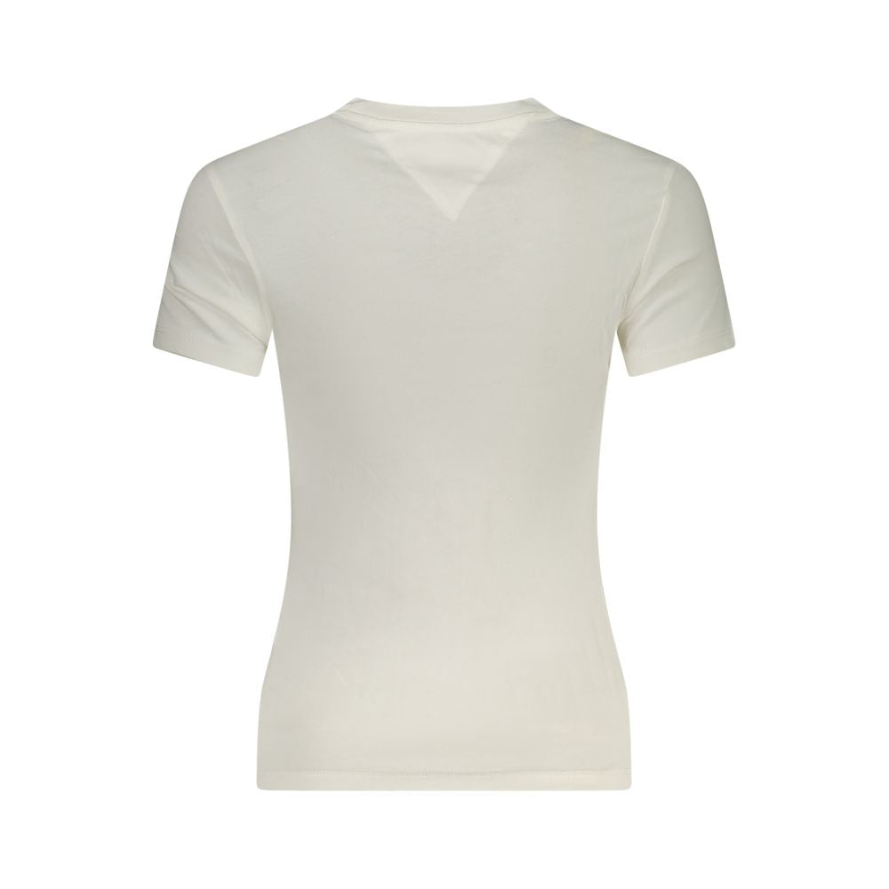White Cotton Women's T-Shirt