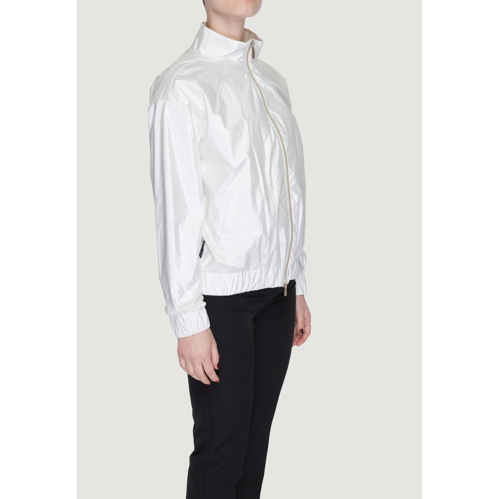 White Polyester Shell Jacket