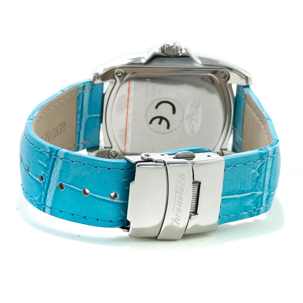Blue Leather Bracelet Watch