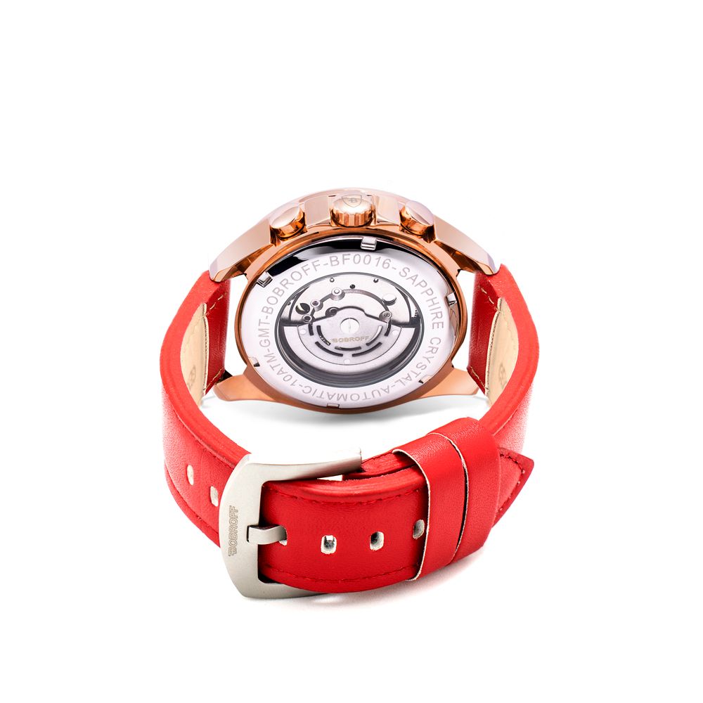 Multicolor Leather Dress Watch