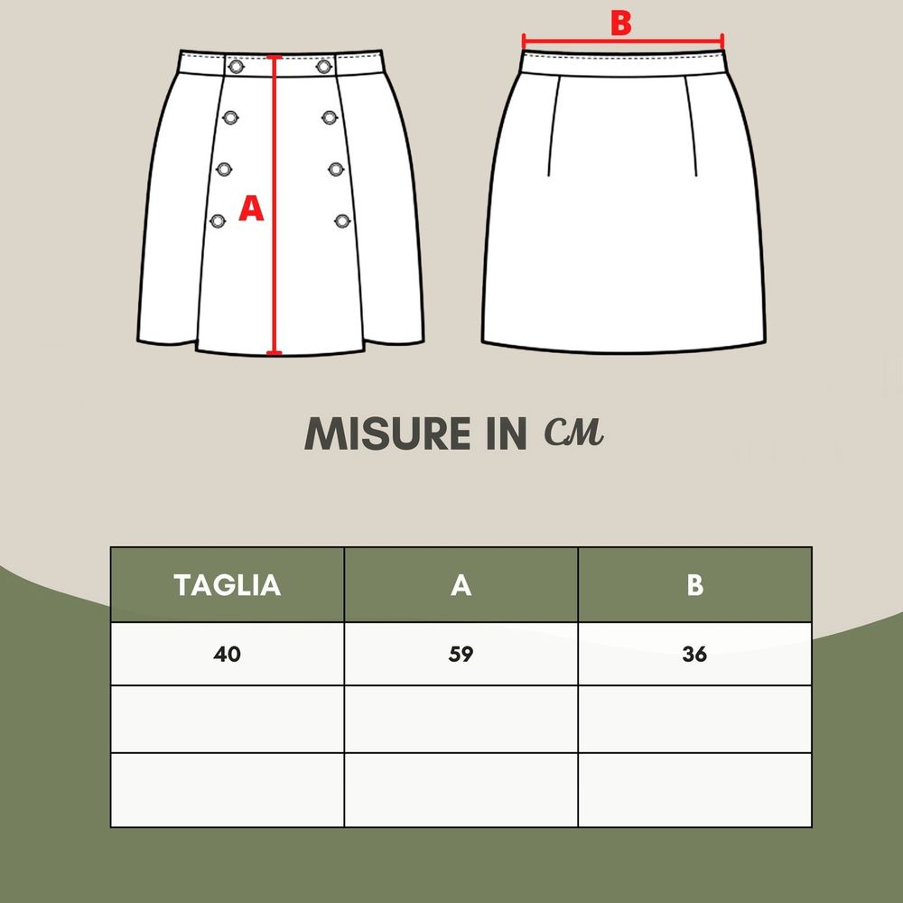 Gray Wool Midi Skirt