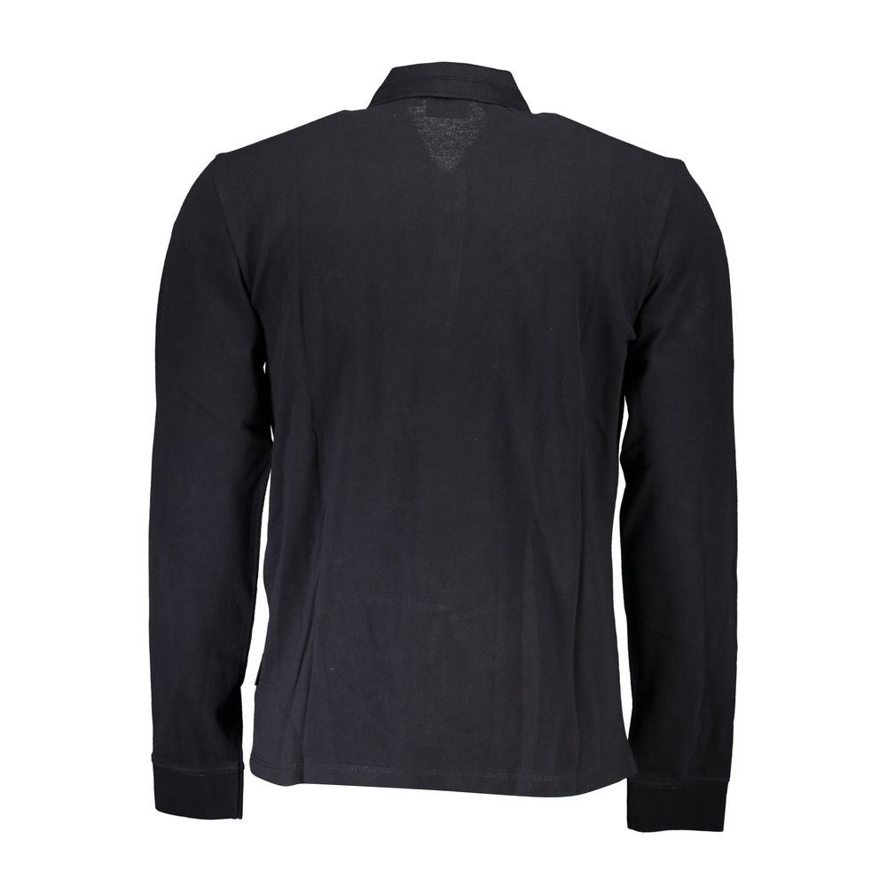 Black Cotton Polo Shirt