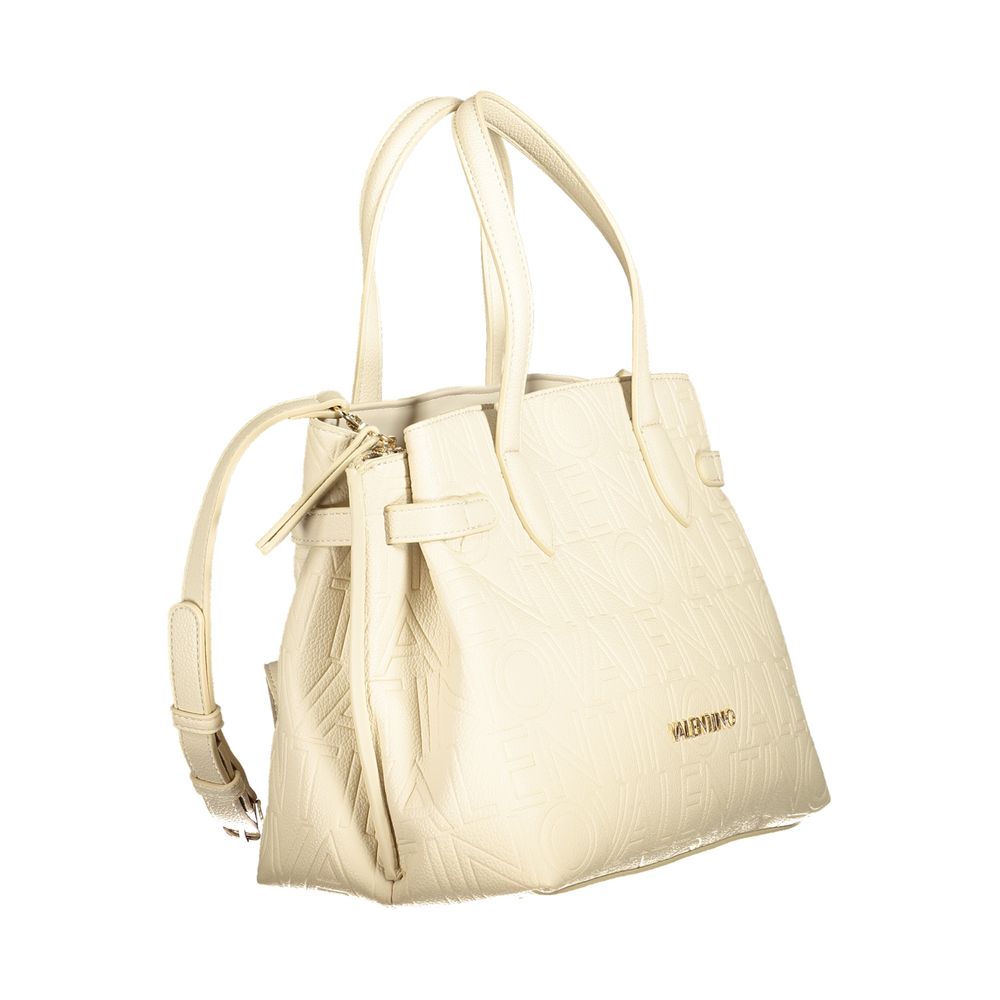 Beige Polyethylene Handbag