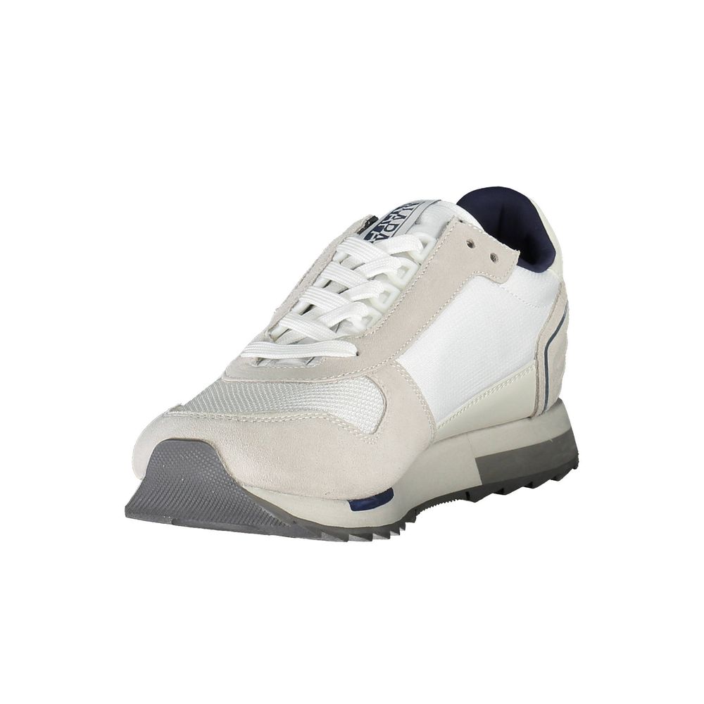 White Polyester Sneaker