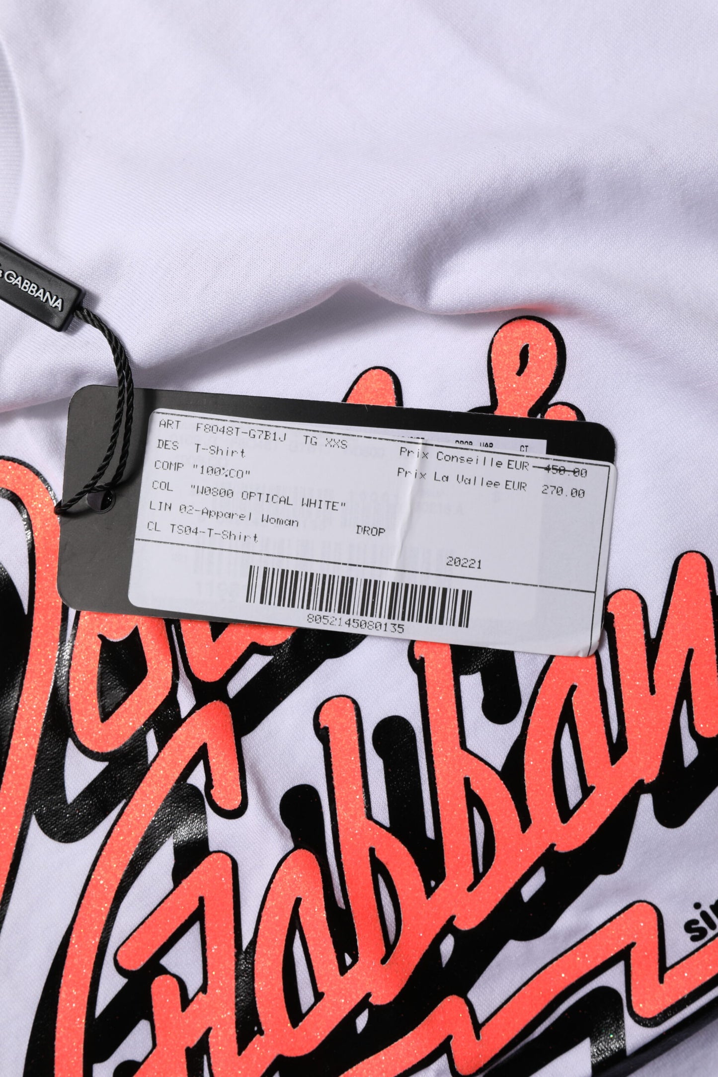 White Cotton Graphic Print Crew Neck T-shirt