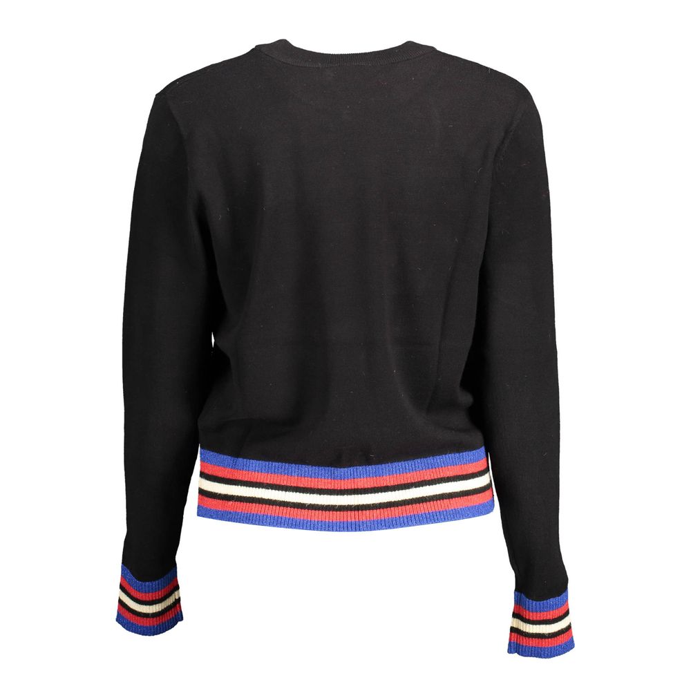 Black Polyester Sweatshirt