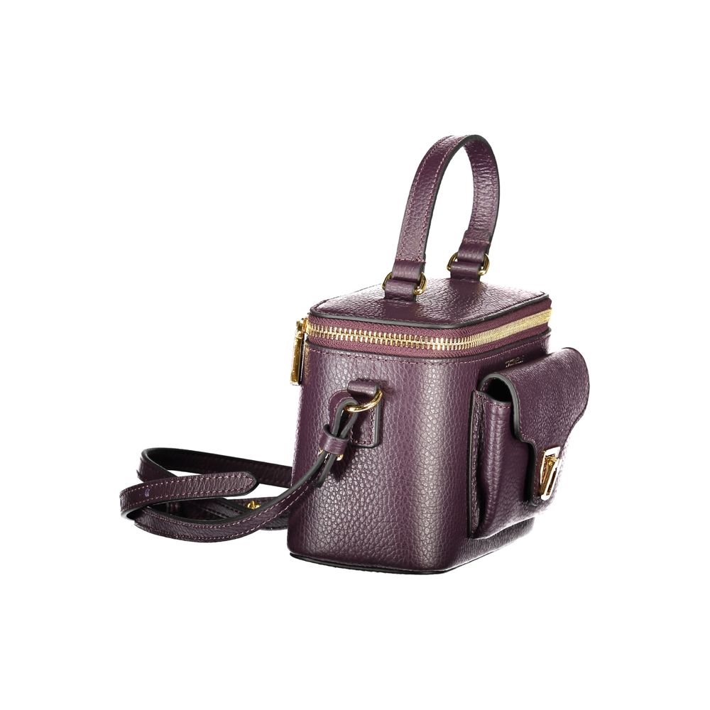 Purple Leather Handbag