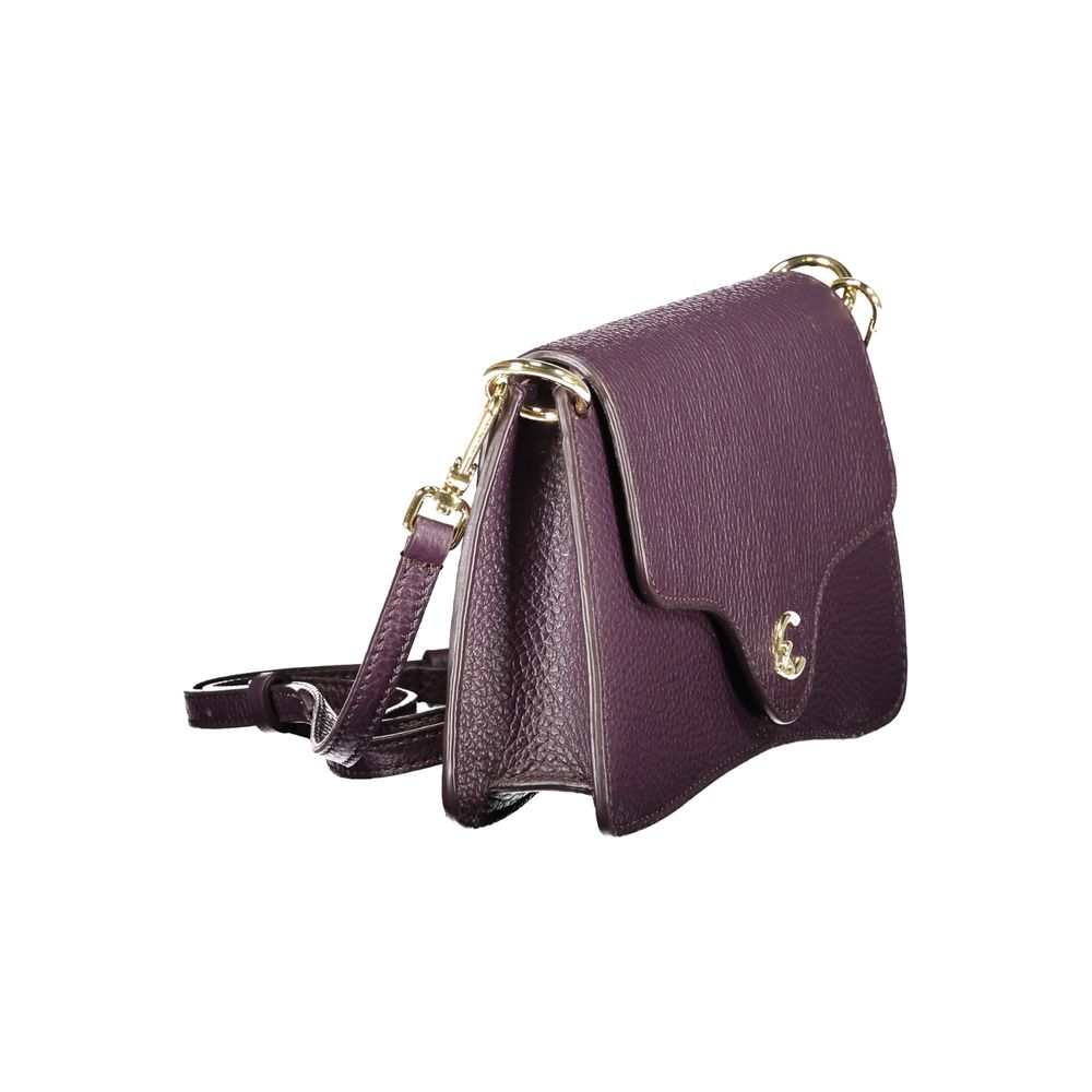 Purple Leather Handbag