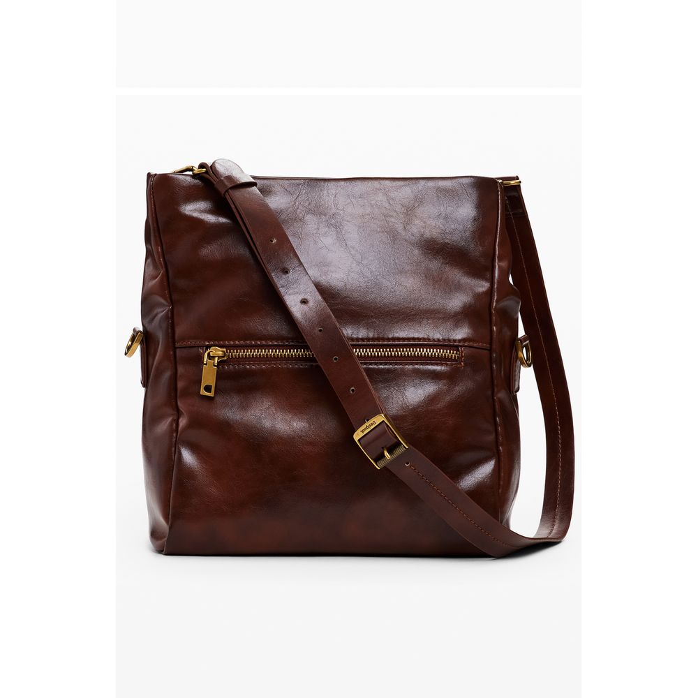 Brown Polyethylene Handbag