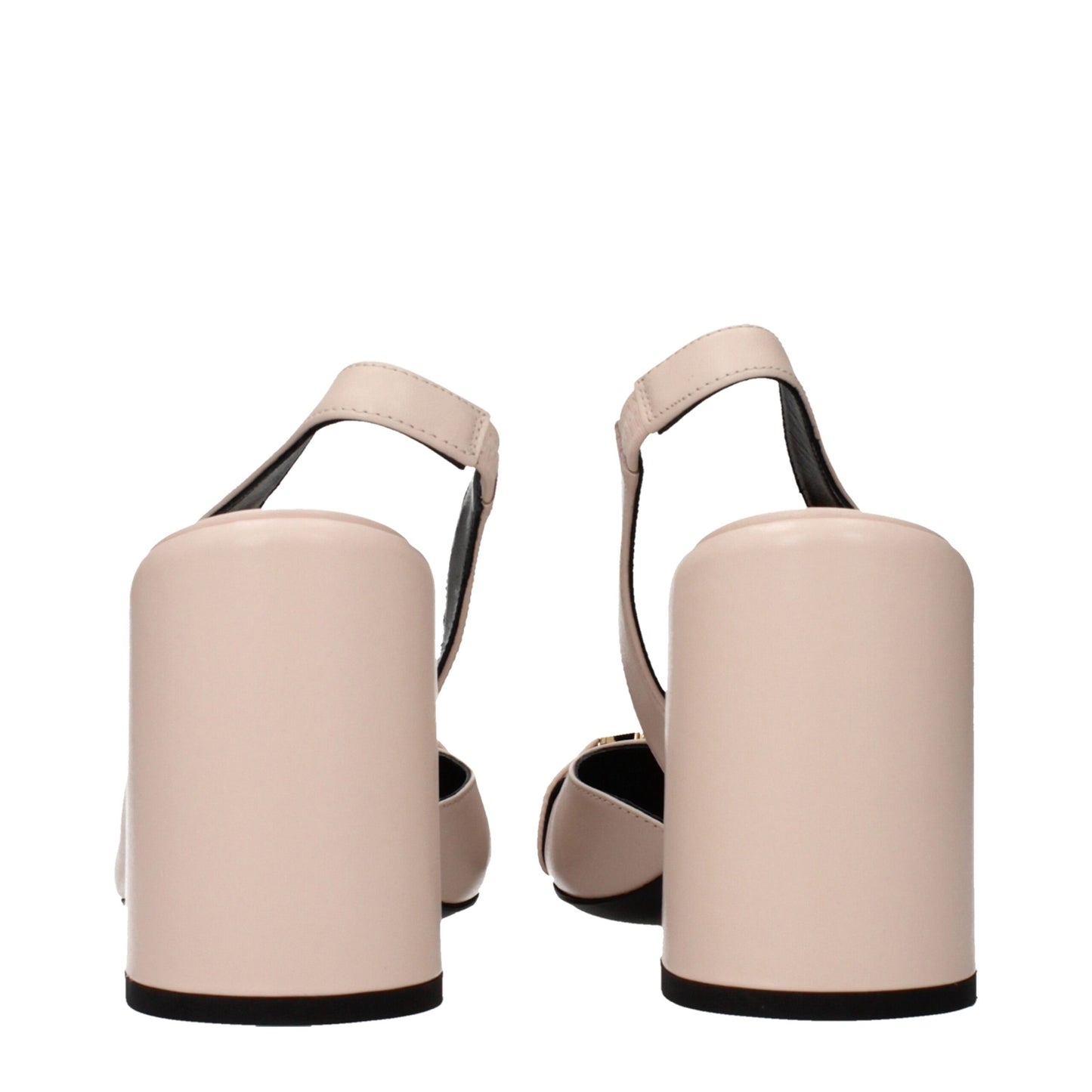 Pink Leather High Heel Pumps