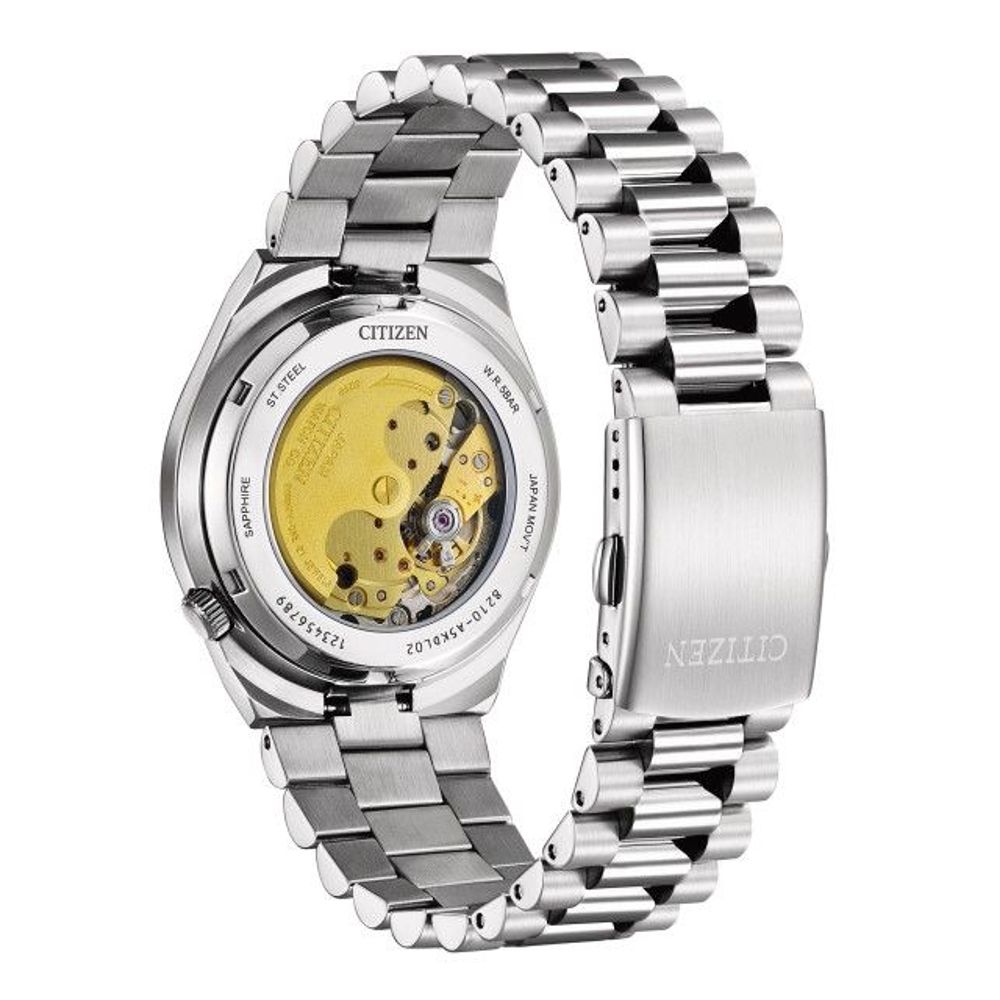 Gray Stainless Steel Dress Watch