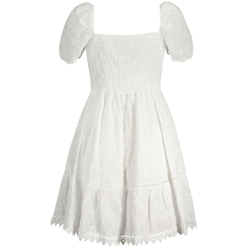 Bianco Cotton Women Dress