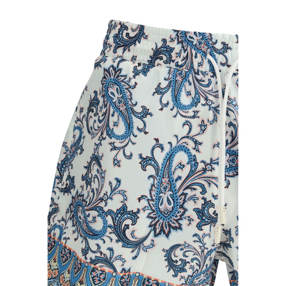 Multicolor Polyester Shorts