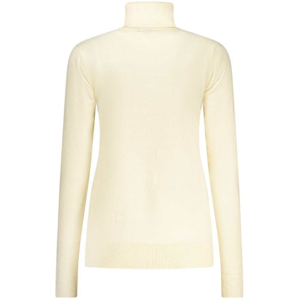 Bianco Viscosa Donna Maglia