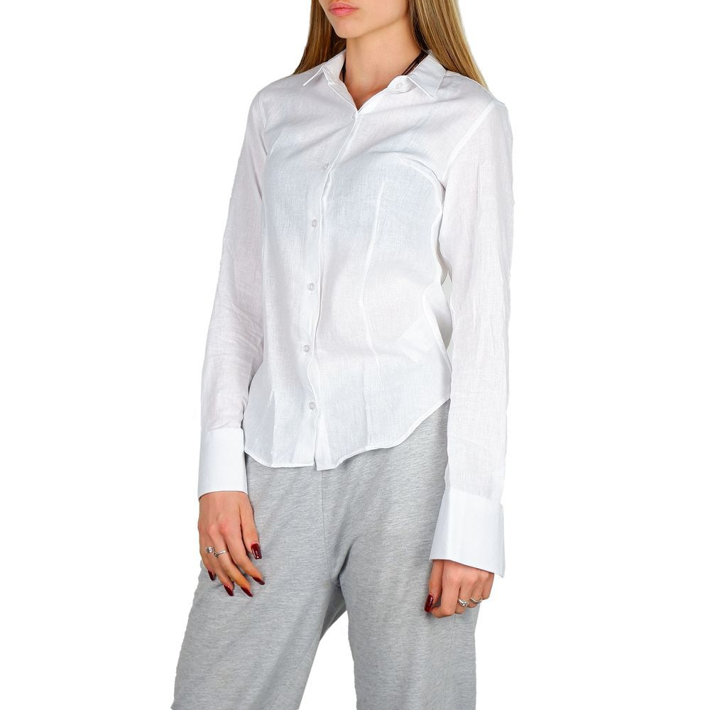 White Cotton Dress Shirt