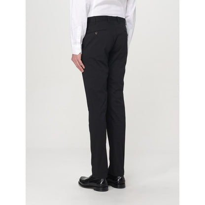 Black Cotton Dress Pants