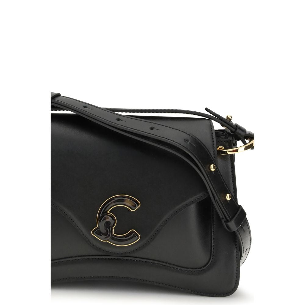 Black Calf Leather Bos Taurus Shoulder Bag