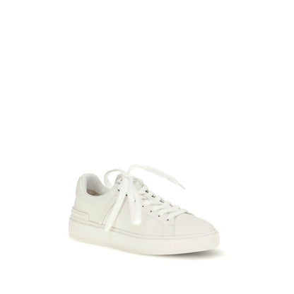 White Calf Leather Bos Taurus Low Top Sneakers