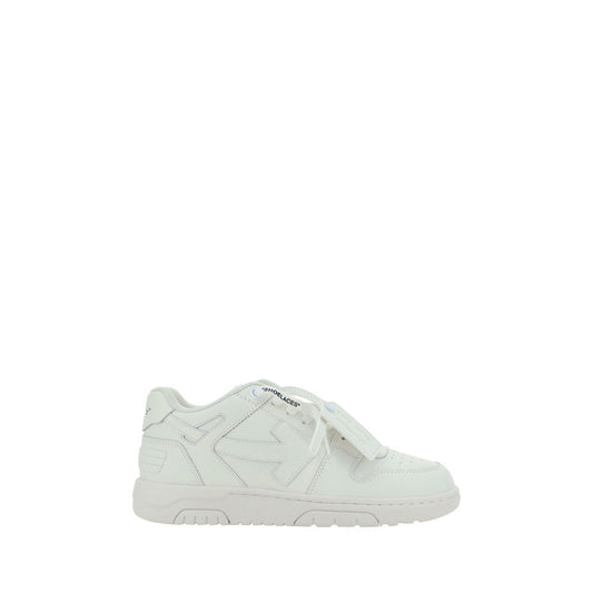 White Calf Leather Bos Taurus Low Top Sneakers
