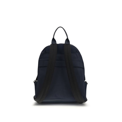 Blue Fabric Backpack