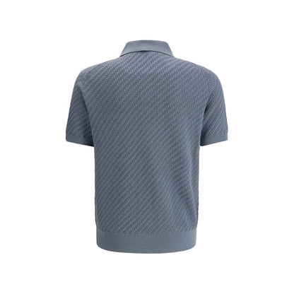Light Blue Cotton Polo Shirt