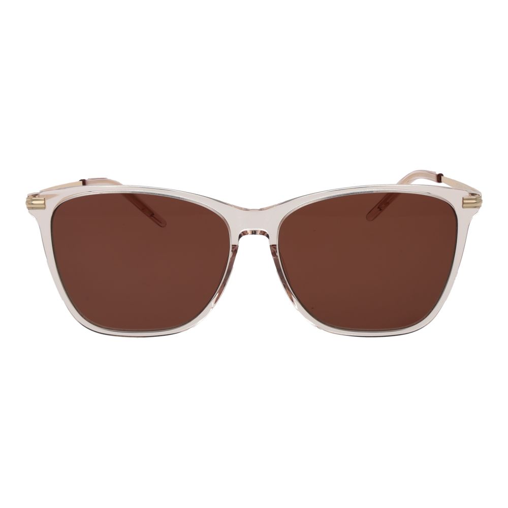 Beige Plastic Sunglasses